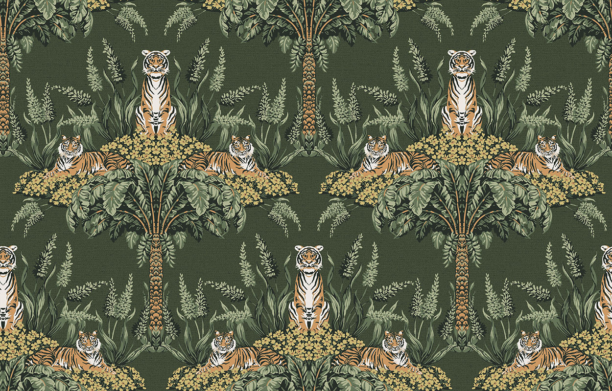 Обои Loymina Equator Malayan Tigers QTR2 005 10,05×1 Обои Loymina Equator Malayan Tigers QTR2 005 10,05×1